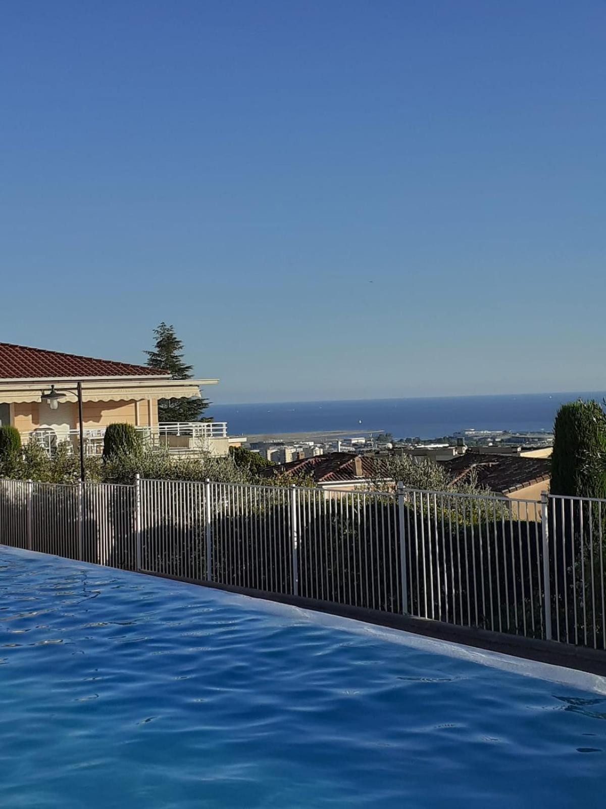 Appartamento Dolce T2 Avec Clim, Piscine, Terrasse Et Garage Nizza